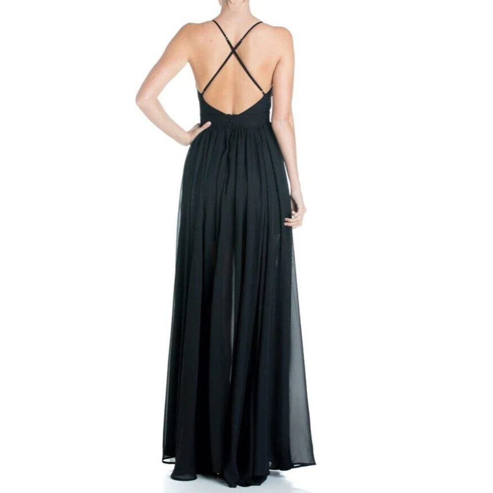 Meghan Los Angeles Womens Enchanted Garden Maxi Dress Black Size XL‎ Extra Large - Picture 9 of 10